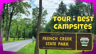 French Creek State Park  Tour and Best Campsites [upl. by Anelhtak]