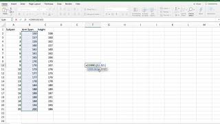 Calculating Correlation Coefficient Excel [upl. by Grail]