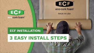 Eco Cork Foam Underlayment 3 Easy Install Steps [upl. by Aihtibat]