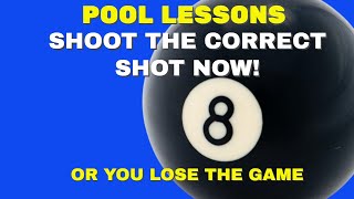 POOL LESSON  CHOOSING THE CORRECT FIRST BALL IN YOUR 8 BALL RUNOUT  MAKING GOOD CHOICES WINS GAMES [upl. by Lasser]