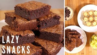 4 Lazy Snack Recipes  Quick amp Easy Sweet Snacks [upl. by Mikiso668]