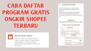 CARA DAFTAR GRATIS ONGKIR SHOPEE TERBARU 2021 [upl. by Imoian]