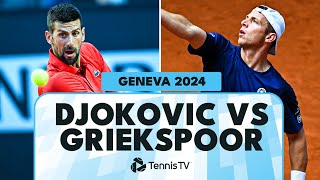 Novak Djokovic vs Tallon Griekspoor  Geneva 2024 Highlights [upl. by Nivla]