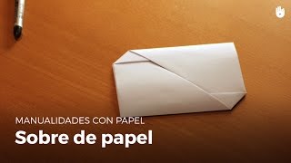 Sobre de papel fácil y rápido  Origami [upl. by Fugazy679]