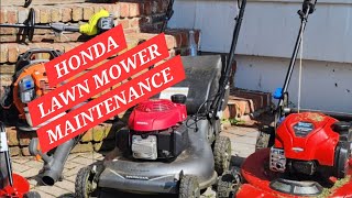 Honda Lawn Mower Maintenance TuneUp [upl. by Giesser]