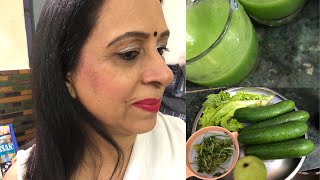 Glow Juice Recipe in Hindi Weight Loss Detoxification Skin Care [upl. by Anera]