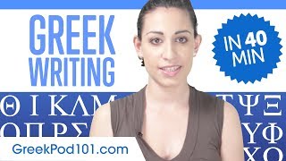 Learn ALL Greek Alphabet in 40 minutes  How to Write and Read Greek [upl. by Lennard]