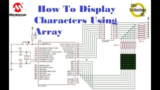 Microcontroller PIC16F887 Video 21 How To Display Characters Using Array [upl. by Enilasor]