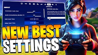 NEW BEST Controller Settings in Fortnite Chapter 5 PS4PS5XboxPC [upl. by Eryt]