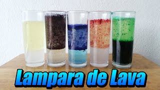 Experimento 5 Formas de hacer una lampara de lava [upl. by Kellene]