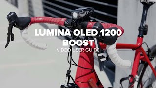 NiteRider Lumina OLED 1200 Boost Video User Guide [upl. by Rehpotisrhc965]