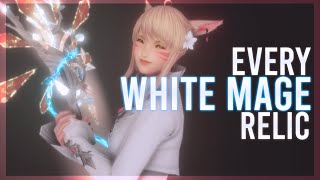 Every White Mage Relic Weapon ARR  SHB  FFXIV Weapon Showcase  FFXIV ♥ [upl. by Chuipek]