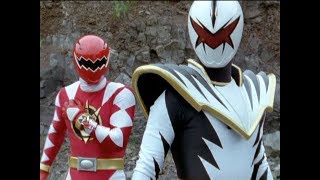 Red Ranger vs White Ranger Battle  White Thunder  Dino Thunder  Power Rangers Official [upl. by Teloiv516]