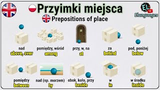 Przyimki miejsca po angielsku NA W POD PRZY ZA  Prepositions of place in English [upl. by Maxima]