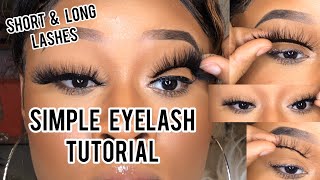 Beginner Eyelash Tutorial For ALL LENGTHS   HACKS [upl. by Orten807]