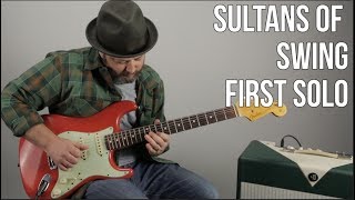 quotSultans of Swingquot First Solo Guitar Lesson  Dire Straits Mark Knopfler [upl. by Anha]