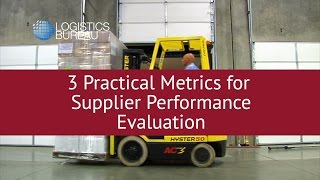 3 Supplier Performance Evaluation Practical Metrics [upl. by Gilliette]