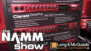 LampM  NAMM 2017 Focusrite Scarlett amp Clarett OctoPres [upl. by Otrebide]