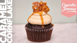 Caramel Cornflake Cupcake Recipe amp HowTo  Cupcake Jemma [upl. by Murat]