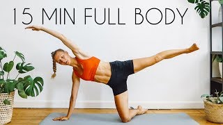 15 min FULL BODY Workout No Equipment [upl. by Eillen]