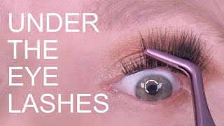 HOW TO APPLY UNDER EYE LASHES [upl. by Reiss]