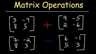 Adding and Subtracting Matrices [upl. by Jacintha]