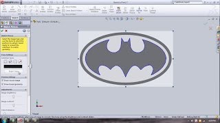 Convert picture to sketch Solidworks [upl. by Emanuel8]