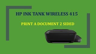 HP Ink Tank Wireless 415  419  418  410  Print a document 2 sided [upl. by Dyane]