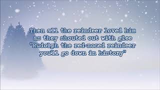 Gene Autry  Rudolph the red nosed reindeer lyrics [upl. by Harmaning]