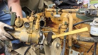 FMTV CAT3116 BIG ENGINE COMPONENTS Removal 70 [upl. by Nosreip98]