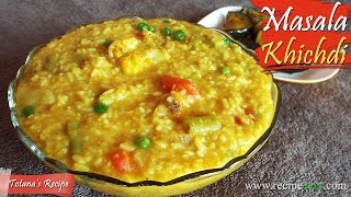 Vegetable masala khichdi Bengali recipes  Moong dal khichdi  Bengali khichuri recipe [upl. by Leif179]