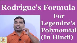 Legendres polynomial  Rodrigues Formula In Hindi [upl. by Aleicarg]