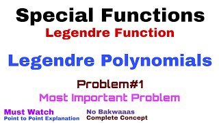 30 Legendre Polynomials  Complete Concept and Problem1  Rodrigues Formula [upl. by Yedrahs]