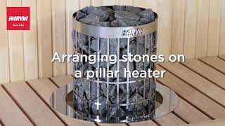 How to arrange sauna stones in an electric sauna heater [upl. by Laenaj]