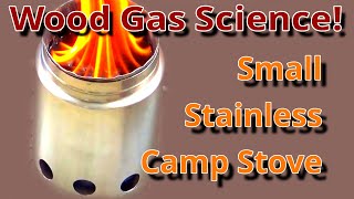 DIY Small Stainless Steel Tent Stove Wood Gas Stove Science Camping Stove [upl. by Liahkim]