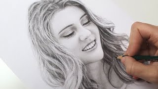 Drawing a Portrait with Graphite Pencils  Emmy Kalia [upl. by Durkin]