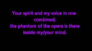 The Phantom of the Opera 2004 Lyrics on screen [upl. by Glennon292]