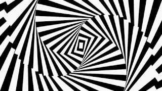 Black and White Op Art Visual Background Video [upl. by Salesin]