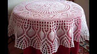 Crochet Tablecloths for Round Tables [upl. by Leaffar]