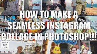 Seamless Instagram Swipe Collage  TUTORIAL [upl. by Lorin]