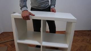 How to Assemble Ikea Kallax 4 Cubes Shelf [upl. by Arah]