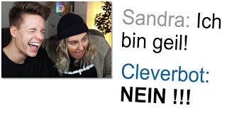 Sandra amp Luca sprechen mit dem CLEVERBOT [upl. by Mcnally730]