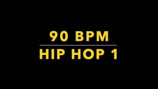 90 BPM Hip Hop 1  Drum Track [upl. by Randie]