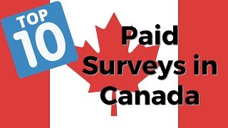 10 Best Paid Survey Sites in Canada 100 FREE to Join [upl. by Alyakem99]