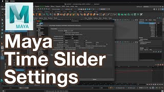 Maya Animation Time Slider Settings Explained [upl. by Franza]