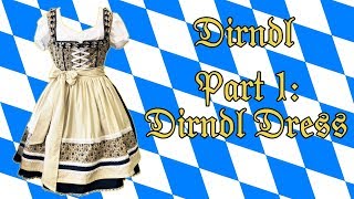 Dirndl Dress Part 1  Burda Style 7057 [upl. by Warrin]