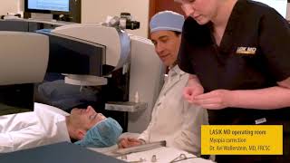 Lasik Laser Eye Surgery Procedure  Live Surgery [upl. by Heidt]