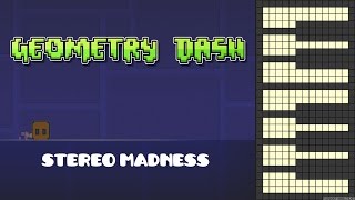 Geometry Dash  Stereo Madness Piano Cover [upl. by Osnola586]