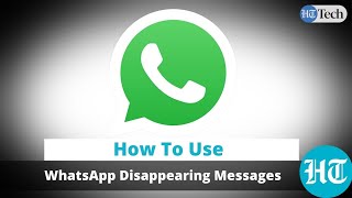 WhatsApp Disappearing Messages How it works [upl. by Nyladnar48]