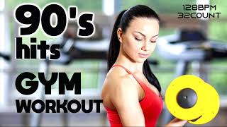 Gym 90S Nonstop Hits for Fitness amp Workout  128 BPM  32 Count [upl. by Yendis667]